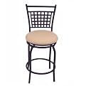 Black Checker Metal Stool- 24