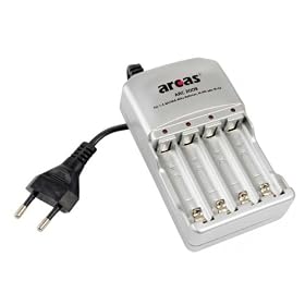 ARCAS - Chargeur pour 1 ou 4 accus AA / AAA NiMh / NiCd