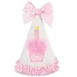 Mud Pie Baby Birthday Pink and White Hat, Cupcake