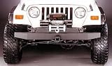 Olympic 4X4 533-12X Front 57 in Rock Bumper with Receiver Hitch for Jeep CJ's and Wranglers