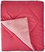Amazon Basics Reversible Lightweight Microfiber Comforter Blanket, King, Pink/Blush