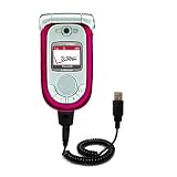 Coiled Power Hot Sync and Charge USB Data Cable w/ Tip Exchange for the Samsung SCH-A950 - Gomadic Brand