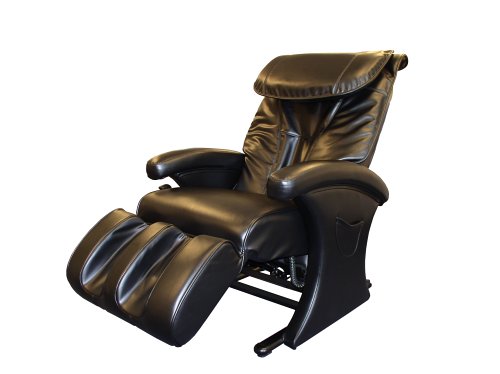 Body Relaxer HX-2000 Luxury Shiatsu Memory Foam Massage Lounger, Black
