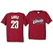 Cavaliers Majestic Men's NBA Player Name & Number Tee ( sz. XL, Garnet : James, LeBron : #23 : Cavaliers )