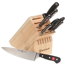 W?sthof Classic 8-Piece Knife Set in Block: Kitchen &amp; Dining