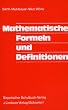 Mathematische Formeln und Definitionen