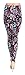 VIV Collection One Size Fashion Print Leggings, Dragon Tail Paisley
