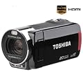 Toshiba Camileo X200 Full-HD Camcorder (7,6 cm (3 Zoll) Touchscreen, 8 Megapixel CMOS, 12-fach opt. Zoom, Kartenleser, HDMI, USB 2.0) schwarz