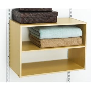 Rubbermaid 3E28 Configurations 3 Shelf Hanging Unit, Maple