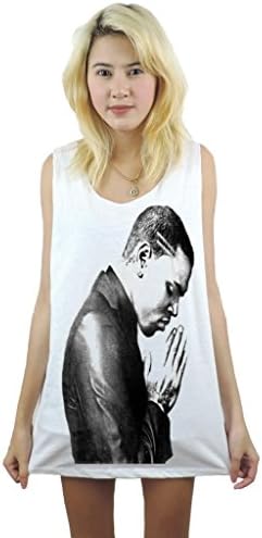 Wolfthia7 Men's Chris Brown Rapper Tank Top S White