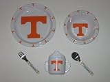 TENNESSEE VOLUNTEERS Team Logo 5 Piece BABY CHILD DINNER SET (Sipping cup, Plate, Bowl,... by WeSellSports