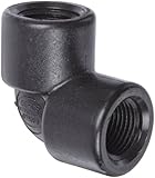 Banjo EL050-90 Polypropylene Pipe Fitting, 90 Degree Elbow, Schedule 80, 1/2" NPT Female