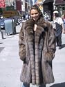 LUXURY NEW RUSSIAN SABLE FUR COAT s10/12 #22235