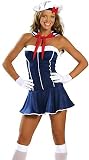 Anchors Away – Women’s Sexy Nautical Costume Lingerie Outfit img