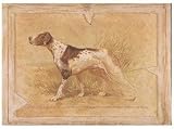 Fresque du Pavillon de Chasse II by Pascal Cessou. PLAQUE MOUNTED. 17.51 inches width by 13.11 inches height. Highest Quality Art Poster Print