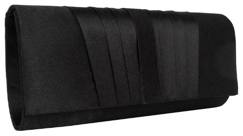 Produkt-Bild: Satin Clutch Abendtasche, schwarz