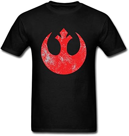 Hohon Designer Trendy NYC Star Wars Old Rebel Alliance Tshirt for Men Black M