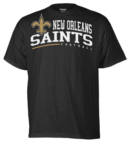 NFL Men's New Orleans Saints Arched Horizon Tee Shirt (Jag Teal, Medium)