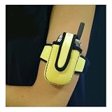 Adjustable Velcro Cell Phone Holder, Yellow