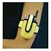 Adjustable Velcro Cell Phone Holder, Yellow