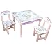 Hand-Carved Tea Party Table &amp; Chairs