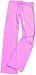Adult Low Rise Cotton Jersey Sport Pants Pink with Green Cheer Design