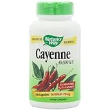 Nature's Way Cayenne Pepper, 450 mg, 180 Capsules (Pack of 2)
