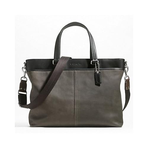 Coach Brown Suede Leather Briefcase, Tote, Laptop Bag 70701