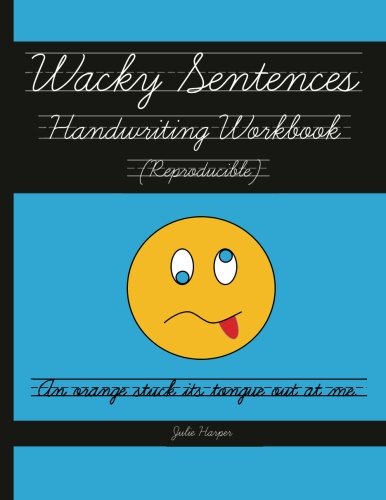 wacky sentences handwriting workbook reproducible practice writing in cursive third and fourth grade