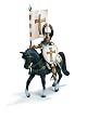 Crusader Standard bearer on Horse