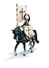 Crusader Standard bearer on Horse