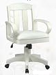 White Deluxe Banker's Chair By Office Star Furniture With Free Shipping