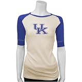 Kentucky Wildcats Cream Ladies Team Logo Raglan T-shirt