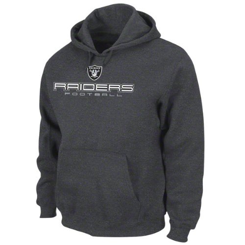 Oakland Raiders Charcoal First and Goal IV Hooded Sweatshirt