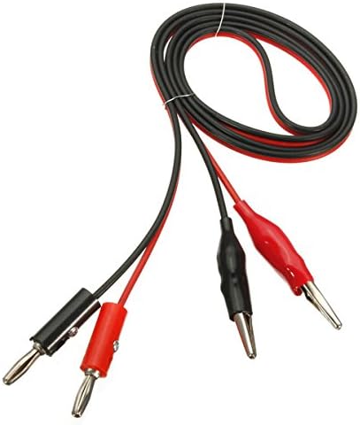 Alligator Test Lead Clip To Banana Plug Probe Cable for Multimeters