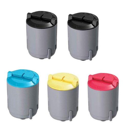 HI-VISION HI-YIELDS Compatible Toner Cartridge Replacement for Samsung CLP300 (2 Black, 1 Cyan, 1 Yellow, 1 Magenta, 5-Pack)