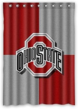 Wenglee Customized Ohio State Buckeyes Polyester Fabric Window Curtain 52"x72" (one piece)