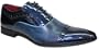 Chaussures Hommes - Vernis Bicolore Richelieu Bleu et Bleu Nuit V3