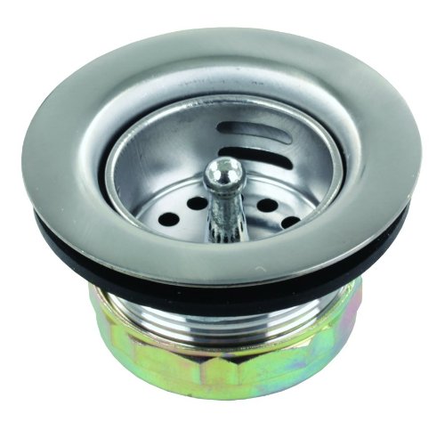 JR Products95325 Strainer with Push-In Basket, Chrome, 1-1/2"