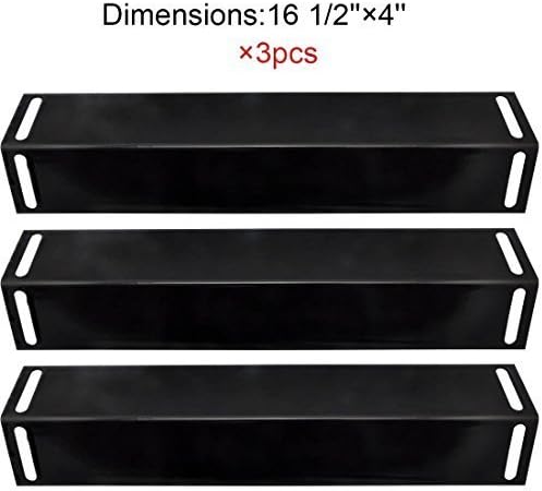 The Red BBQ 92151(3-pack) Porcelain Steel Heat Plate Replacement for Select Gas Grill Models By BBQ Grillware, Charbroil and Others by The Red BBQ