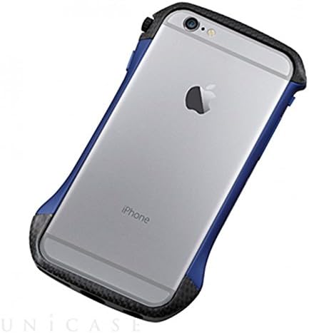 Deff Hybrid Cleave real Carbon Alu Mix Bumper Case for Iphone 6 (4.7) - Carbon/Blue