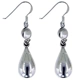 Teardrop Dangle Sterling Silver Earrings