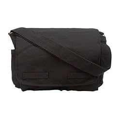Rothco Classic Heavyweight Messenger Bag - IN BLACK!