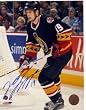 Jason Spezza Signed 16X20 Unframed - Dark Action-V