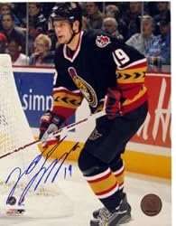 Jason Spezza Signed 8X10 Unframed - Dark Action-V