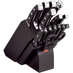 Farberware Pro II Forged 15 Piece Cutlery Set in Black block with Stainless steel plates... by Cuisinart