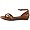 Biviel Women's 693 Ankle Strap Sandal,Cognac Sha,38 EU (US Women's 7.5 M)