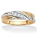 10k Gold Mens Diamond Wedding Band