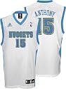 Carmelo Anthony Youth Jersey: adidas White Replica #15 Denver Nuggets Jersey