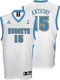 Carmelo Anthony Youth Jersey: adidas White Replica #15 Denver Nuggets Jersey - Small (8)